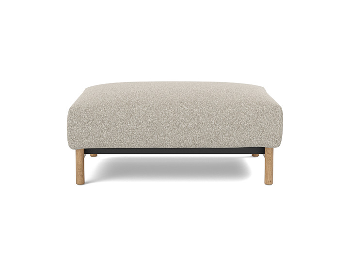 Taburet otoman Malloy Wood 75x100 cm, tesatura la alegere