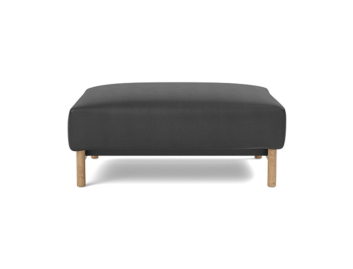 Taburet otoman Malloy Wood 75x100 cm, tesatura la alegere