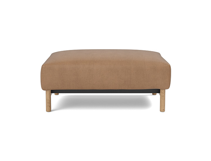 Taburet otoman Malloy Wood 75x100 cm, tesatura la alegere
