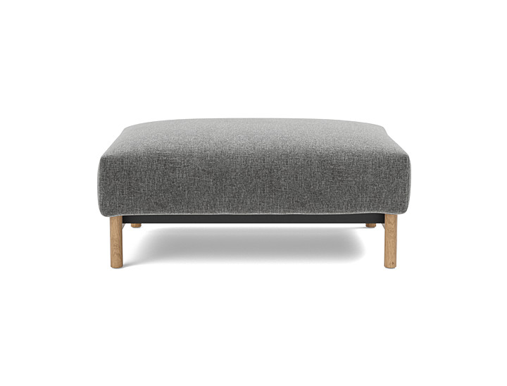 Taburet otoman Malloy Wood 75x100 cm, tesatura la alegere
