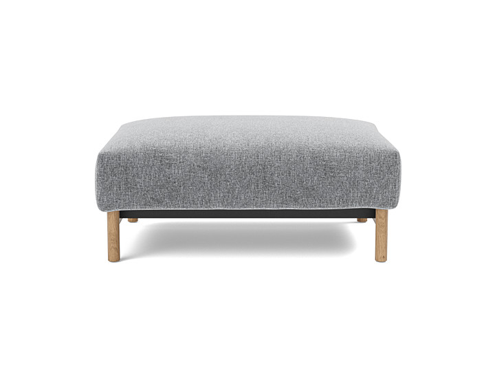 Taburet otoman Malloy Wood 75x100 cm, tesatura la alegere
