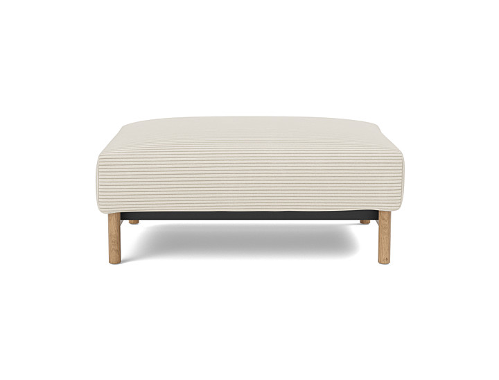 Taburet otoman Malloy Wood 75x100 cm, tesatura la alegere