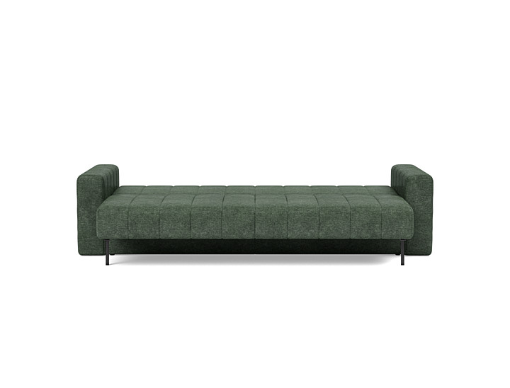 Canapea extensibila cu brate, Akello, Avella Pine Green, 140x200 cm