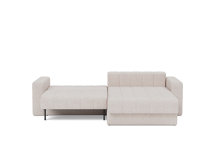Canapea extensibila cu sezlong si brate, Akello, 187x200 cm, tesatura la alegere