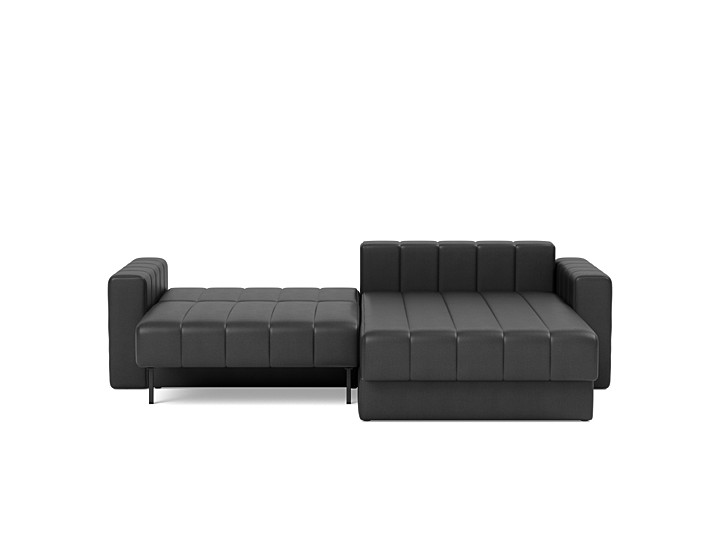 Canapea extensibila cu sezlong si brate, Akello, 187x200 cm, tesatura la alegere