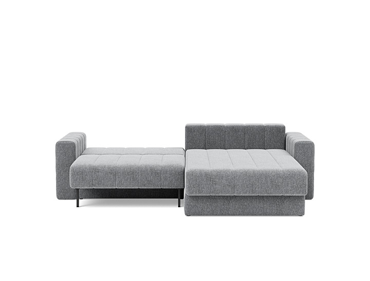 Canapea extensibila cu sezlong si brate, Akello, 187x200 cm, tesatura la alegere