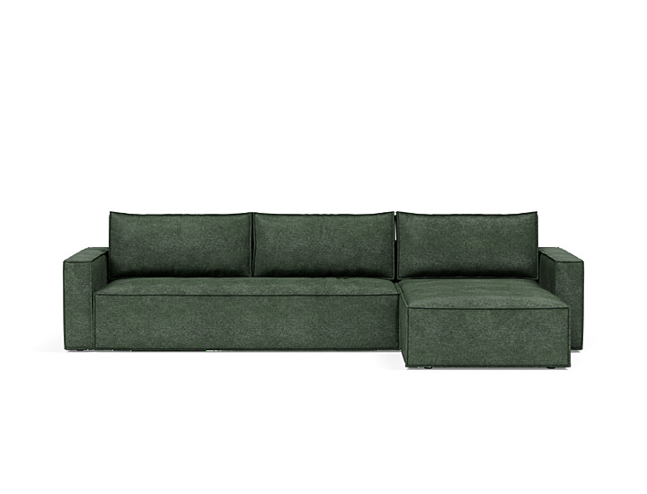 Canapea extensibila cu sezlong, Newilla, 145x300 cm, tesatura la alegere