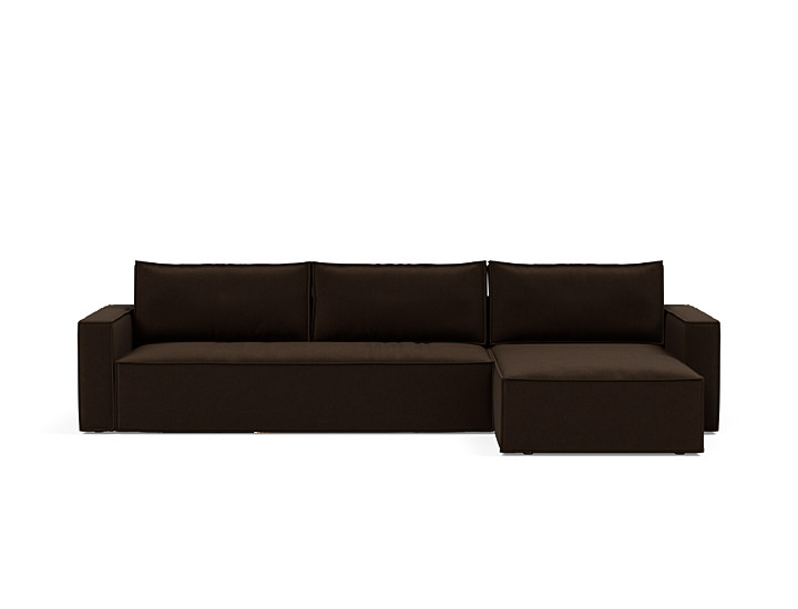 Canapea extensibila cu sezlong, Newilla, 145x300 cm, tesatura la alegere