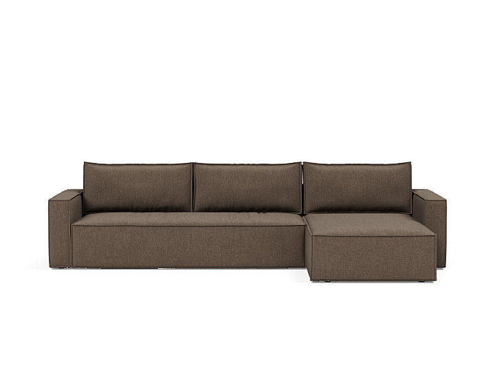 Canapea extensibila cu sezlong, Newilla, 145x300 cm, tesatura la alegere