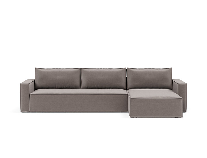 Canapea extensibila cu sezlong, Newilla, 145x300 cm, tesatura la alegere
