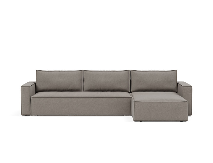 Canapea extensibila cu sezlong, Newilla, 145x300 cm, tesatura la alegere