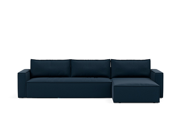 Canapea extensibila cu sezlong, Newilla, 145x300 cm, tesatura la alegere