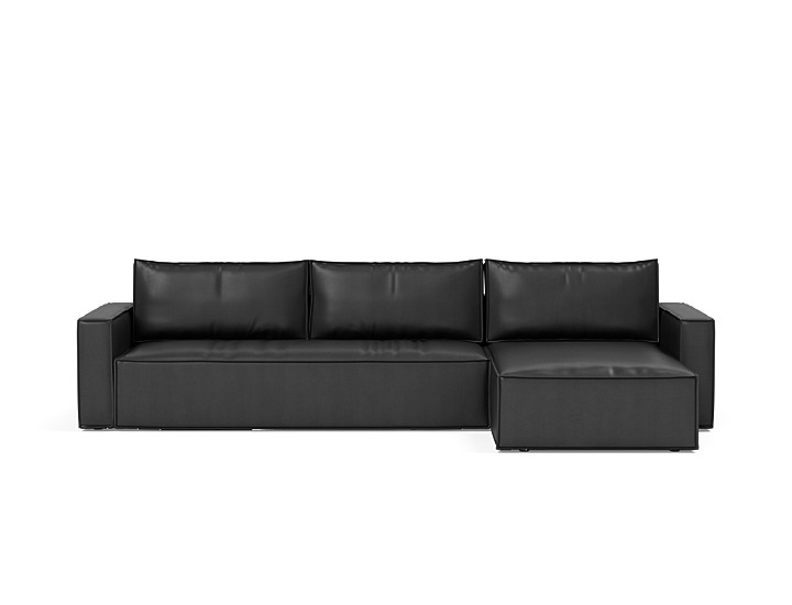 Canapea extensibila cu sezlong, Newilla, 145x300 cm, tesatura la alegere