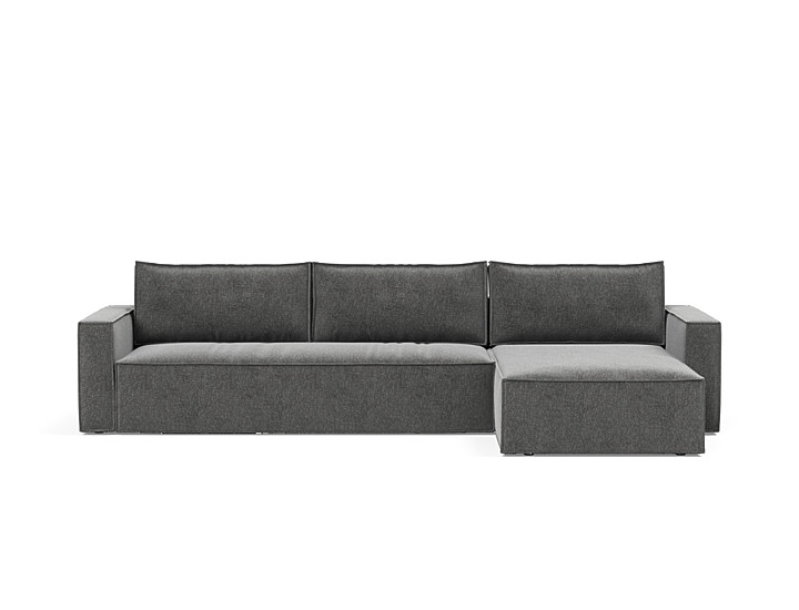 Canapea extensibila cu sezlong, Newilla, 145x300 cm, tesatura la alegere