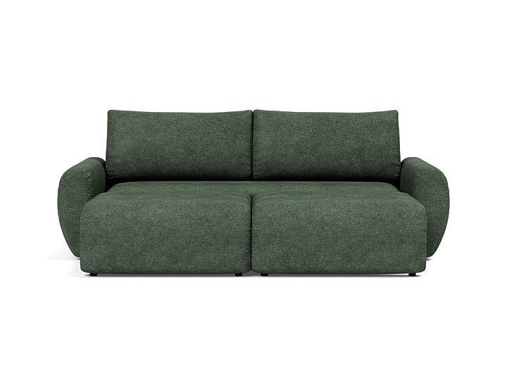 Canapea extensibila Norum cu brate rotunjite 145x200cm, tesatura la alegere
