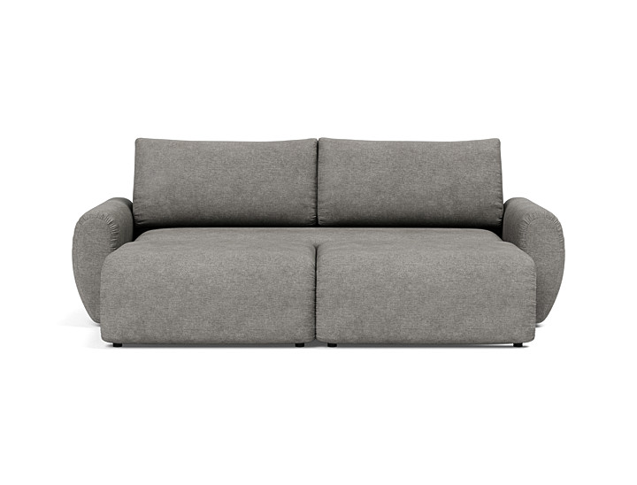 Canapea extensibila Norum cu brate rotunjite 145x200cm, tesatura la alegere