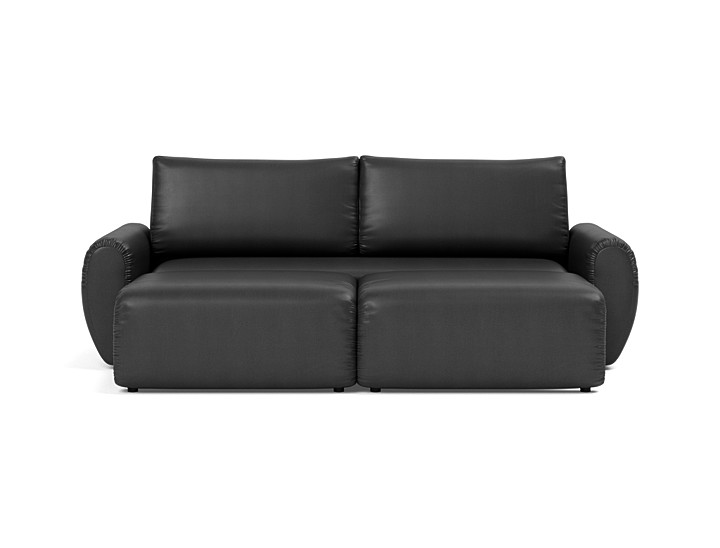 Canapea extensibila Norum cu brate rotunjite 145x200cm, tesatura la alegere