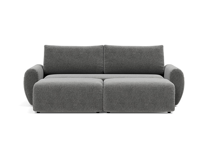 Canapea extensibila Norum cu brate rotunjite 145x200cm, tesatura la alegere