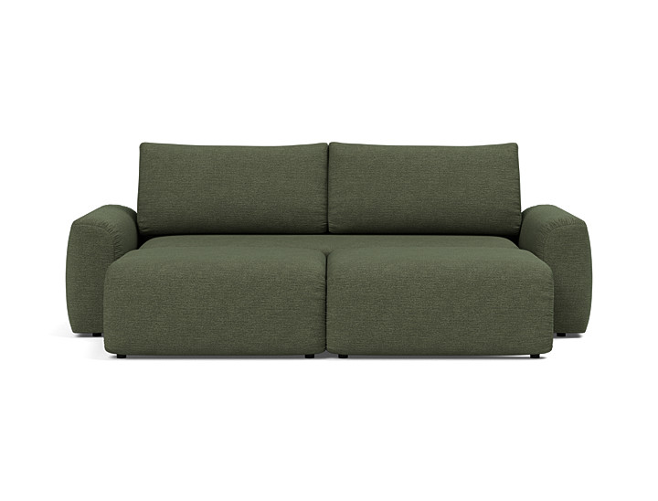 Canapea extensibila Norum cu brate masive 145x200cm, tesatura la alegere