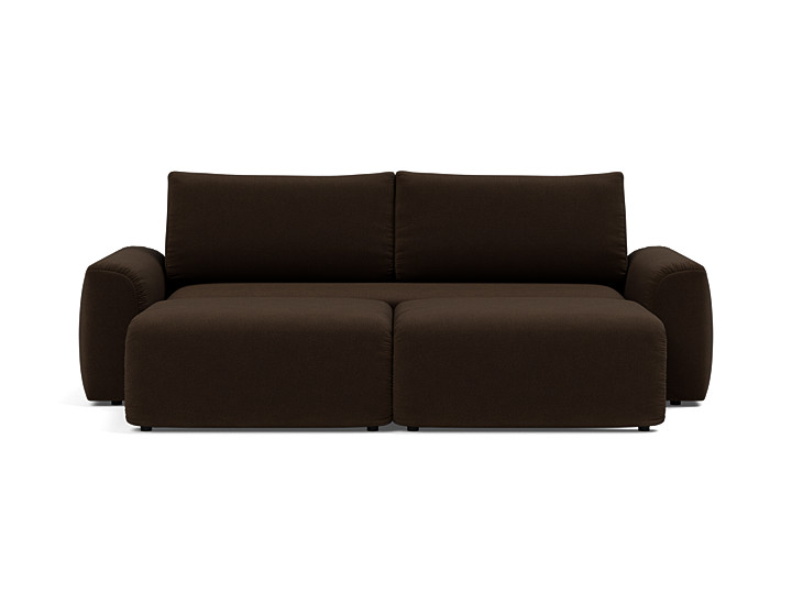 Canapea extensibila Norum cu brate masive 145x200cm, tesatura la alegere