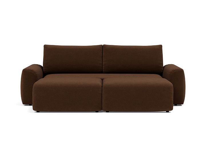 Canapea extensibila Norum cu brate masive 145x200cm, tesatura la alegere
