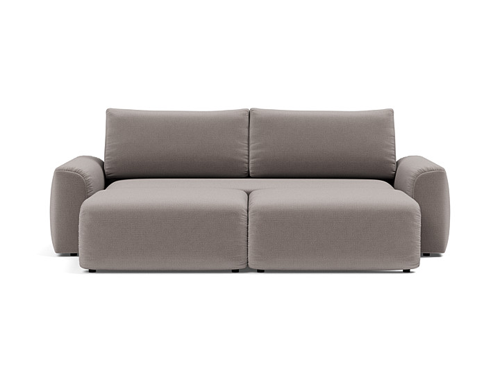 Canapea extensibila Norum cu brate masive 145x200cm, tesatura la alegere