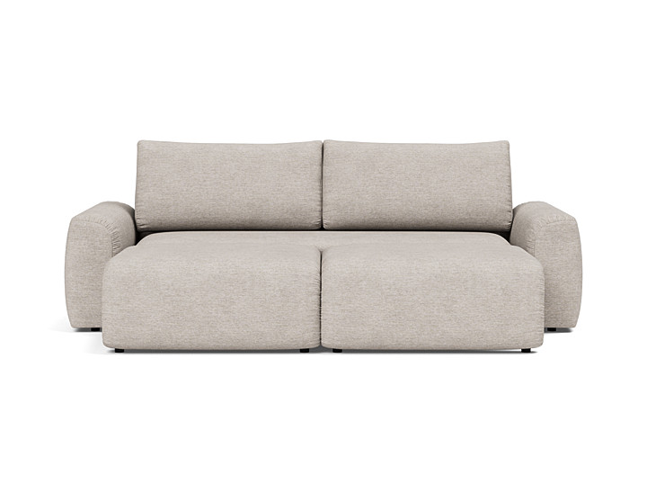 Canapea extensibila Norum cu brate masive 145x200cm, tesatura la alegere