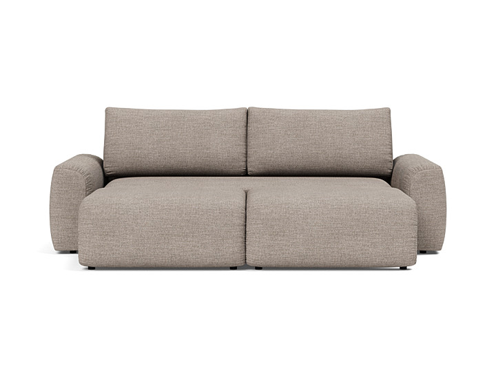 Canapea extensibila Norum cu brate masive 145x200cm, tesatura la alegere