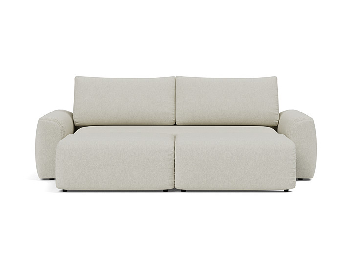 Canapea extensibila Norum cu brate masive 145x200cm, tesatura la alegere