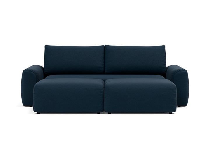 Canapea extensibila Norum cu brate masive 145x200cm, tesatura la alegere
