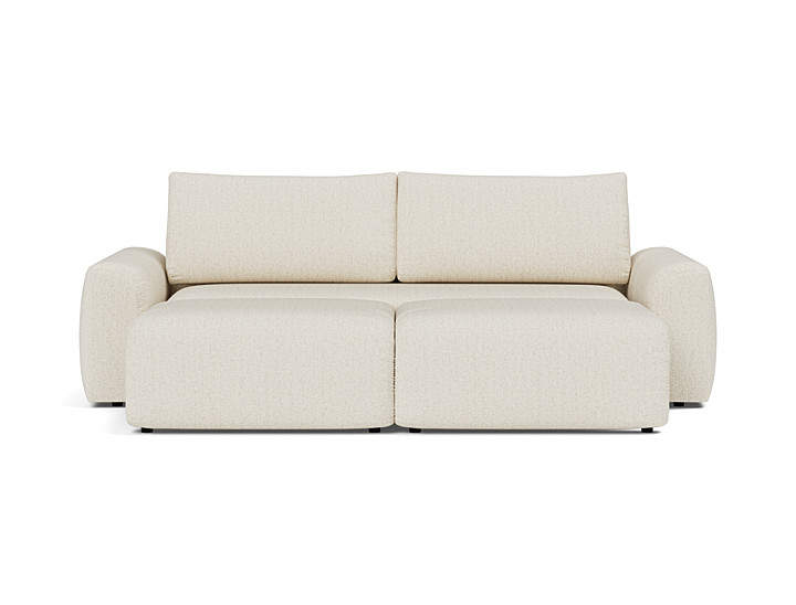 Canapea extensibila Norum cu brate masive 145x200cm, tesatura la alegere