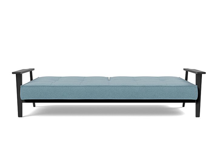 Canapea extensibila Splitback Frej Oak Mixed Dance Light Blue 115x210cm