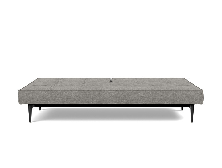 Canapea extensibila Splitback Styletto Black Wood 115x210cm, tesatura la alegere