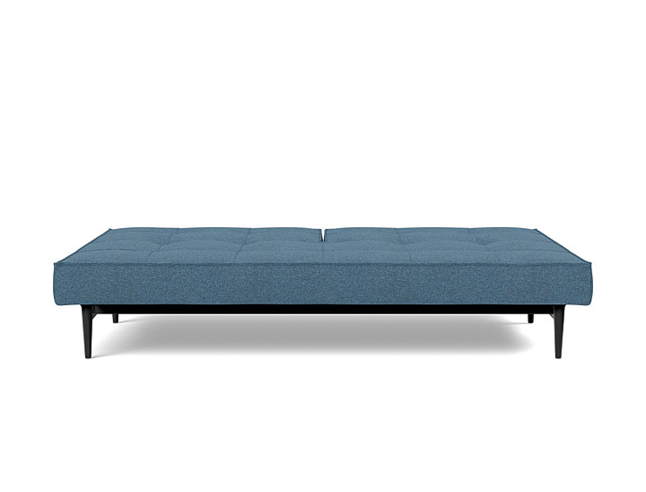 Canapea extensibila Splitback Styletto Black Wood 115x210cm, tesatura la alegere