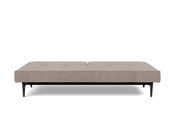 Canapea extensibila Splitback Styletto Black Wood 115x210cm, tesatura la alegere