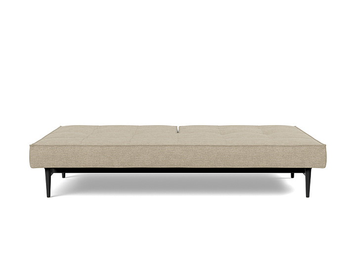 Canapea extensibila Splitback Styletto Black Wood 115x210cm, tesatura la alegere