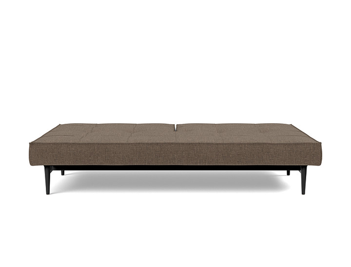 Canapea extensibila Splitback Styletto Black Wood 115x210cm, tesatura la alegere