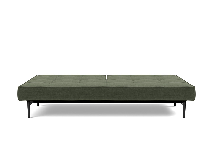 Canapea extensibila Splitback Styletto / lemn natur 115x210cm, tesatura la alegere