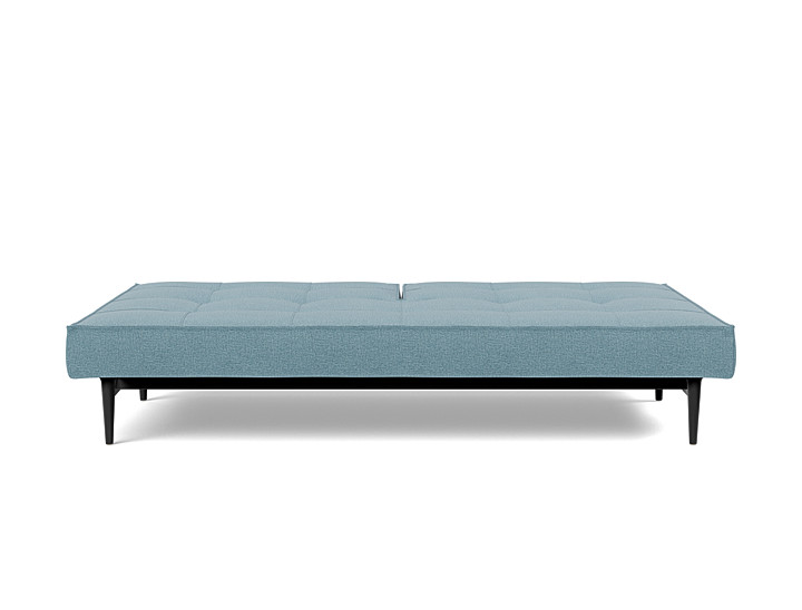 Canapea extensibila Splitback Styletto Dark Wood Mixed Dance Light Blue 115x210cm