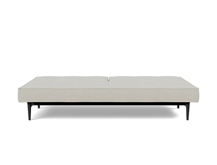 Canapea extensibila Splitback Styletto Black Wood 115x210cm, tesatura la alegere