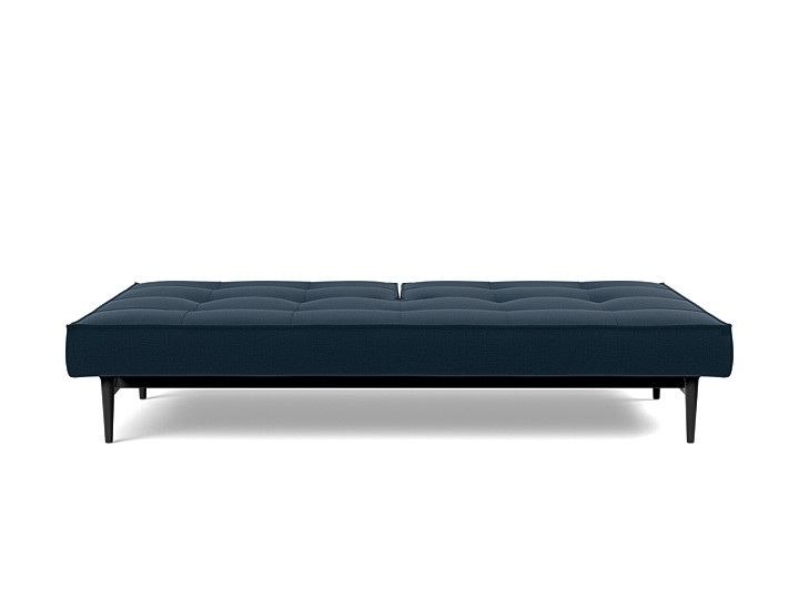 Canapea extensibila Splitback Styletto Dark Wood 115x210cm, tesatura la alegere