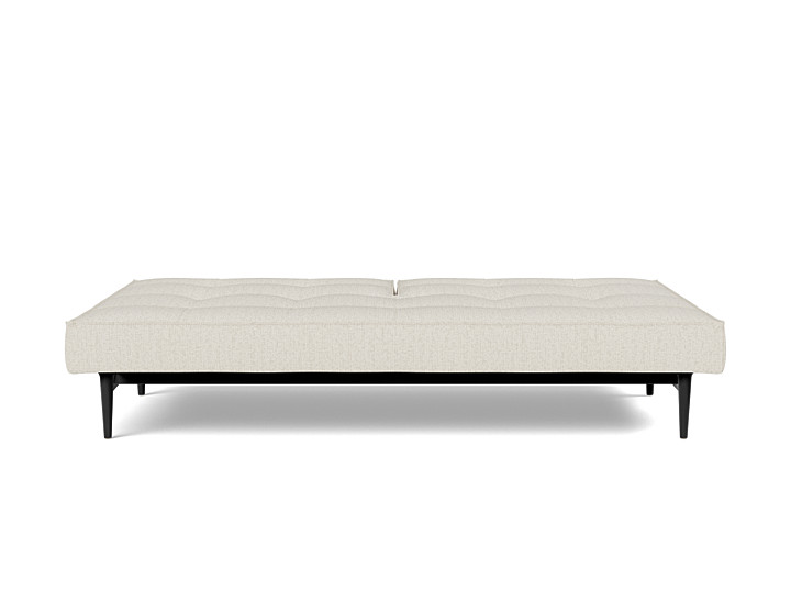 Canapea extensibila Splitback Styletto Dark Wood Boucle Off White 115x210cm