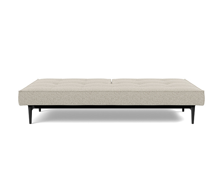 Canapea extensibila Splitback Styletto Dark Wood 115x210cm, tesatura la alegere