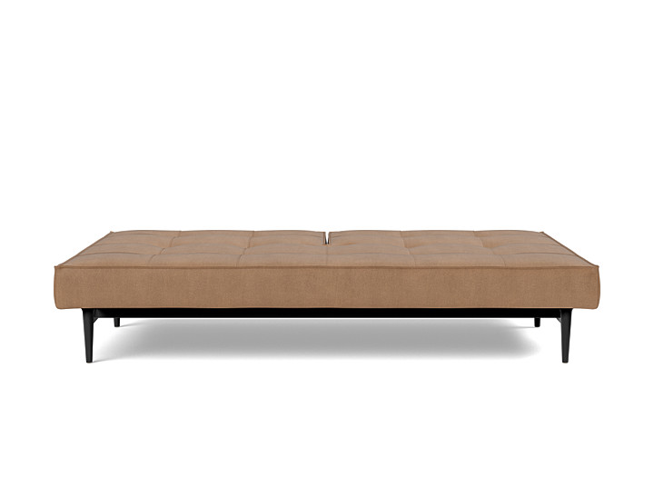 Canapea extensibila Splitback Styletto Black Wood 115x210cm, tesatura la alegere
