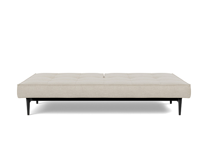 Canapea extensibila Splitback Styletto Black Wood 115x210cm, tesatura la alegere