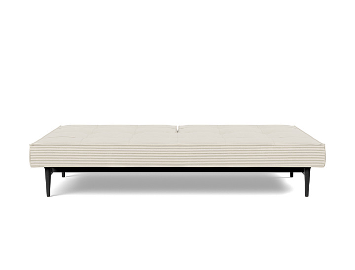 Canapea extensibila Splitback Styletto Dark Wood 115x210cm, tesatura la alegere