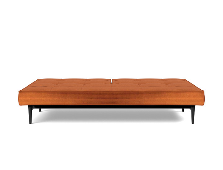 Canapea extensibila Splitback Styletto Dark Wood 115x210cm, tesatura la alegere
