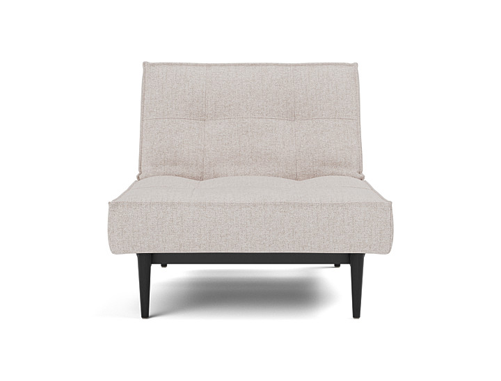 Fotoliu recliner Splitback Styletto Black Wood 115x90cm, tesatura la alegere