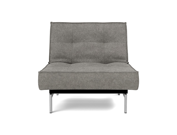 Fotoliu recliner Splitback Chrome 115x90cm, tesatura la alegere