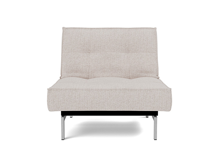 Fotoliu recliner Splitback Chrome 115x90cm, tesatura la alegere